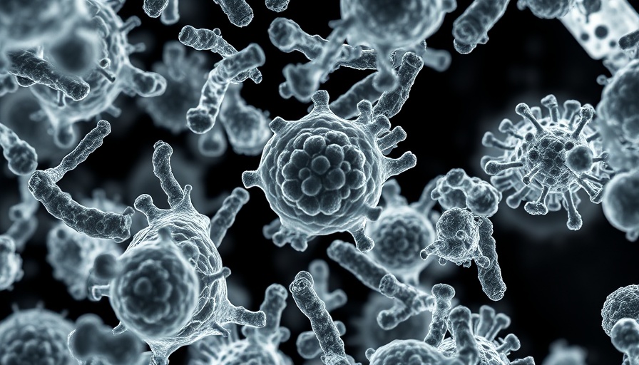 Microscopic view of MSC-labeled stem cells from fat tissue.