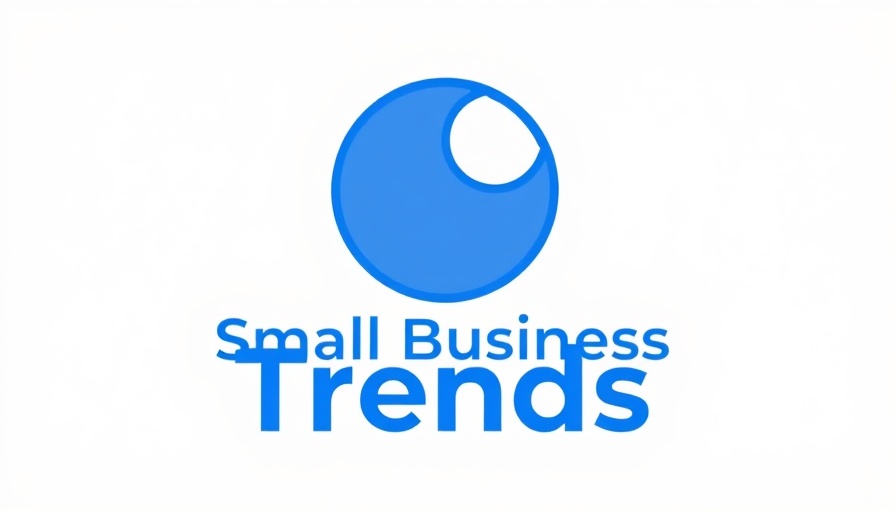 Logo of Small Business Trends with blue circle and text