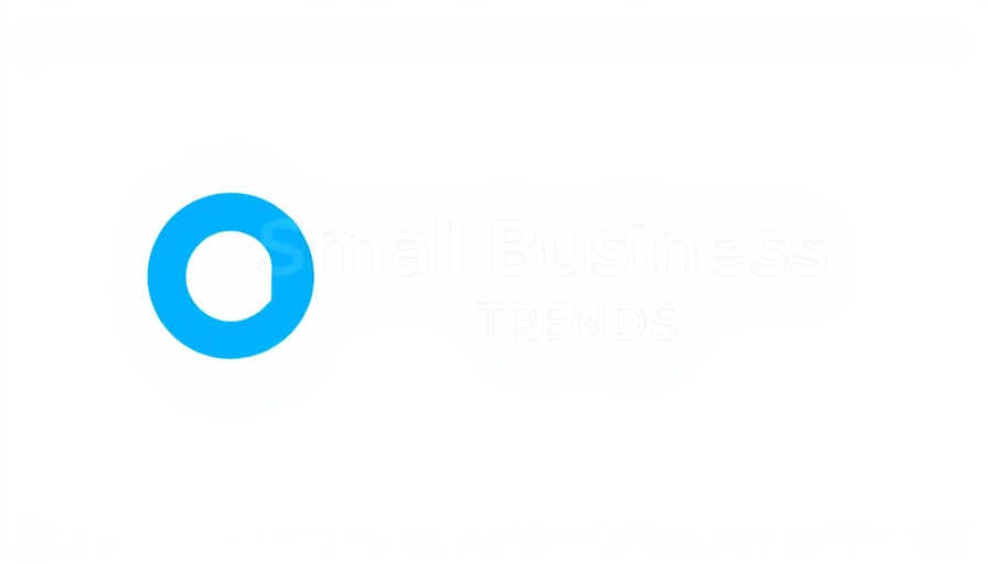 Small Business TRENDS logo in blue, featuring a large circle.