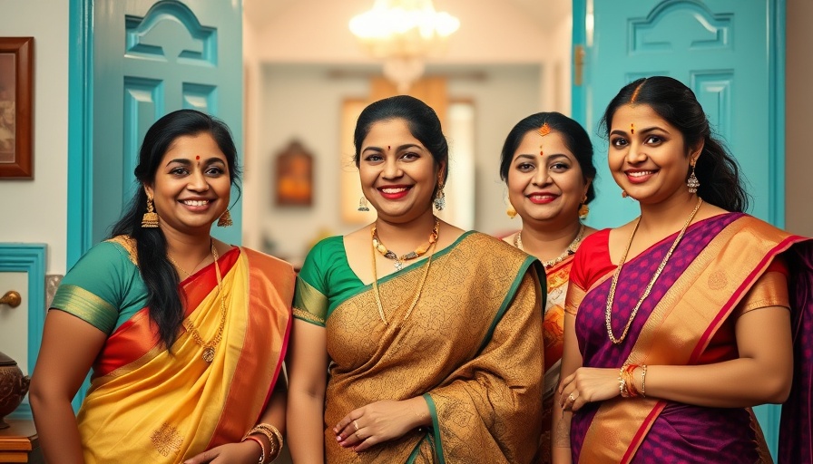 Women in traditional Indian dresses with accessories.