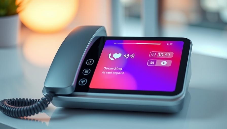 AI-powered speakerphone for video conferencing with recording interface.