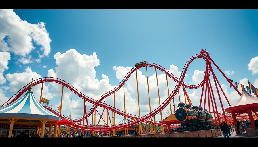 Stardust Racers roller coaster in clear daylight.