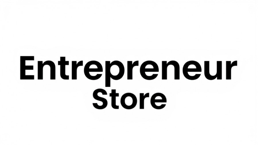 Minimalistic logo for Entrepreneur Store emphasizing PC performance upgrades and productivity enhancements.