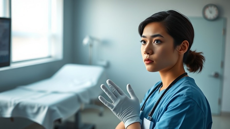 Thoughtful medical student reflecting on patient consent and ethics in healthcare.