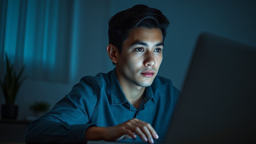 Thoughtful young professional using laptop, exploring ChatGPT subscription plans.