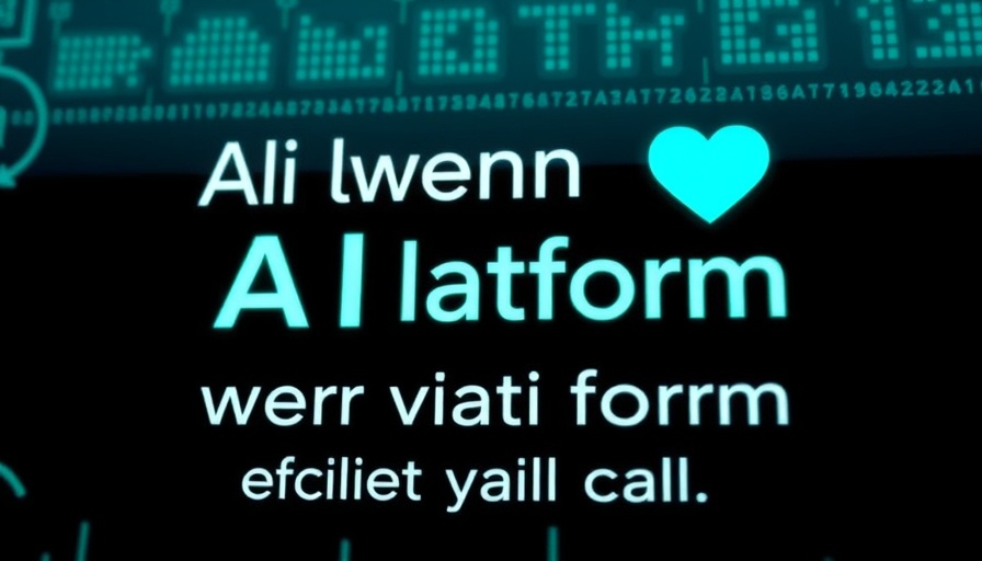 Futuristic digital ad highlighting no-code AI platform for voice communication.