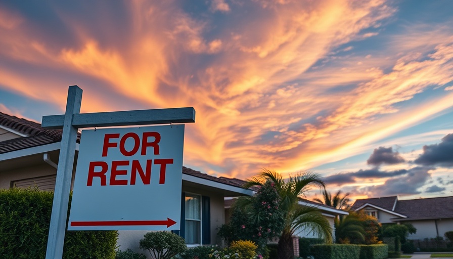 AI-manipulated property ads NSW: For Rent sign in front of house.