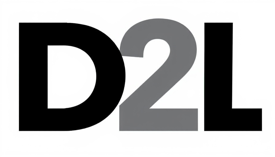D2L logo representing AI in education