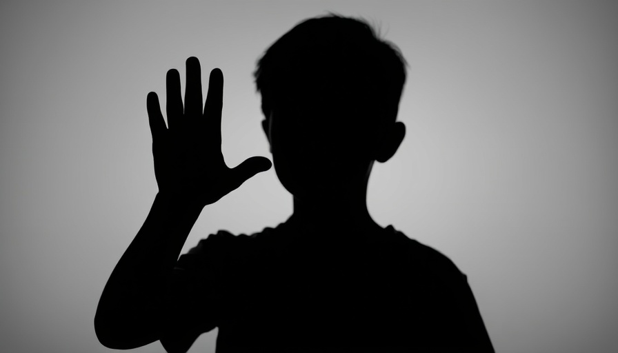 Silhouette of boy with pixel hand symbolizes AI education pledge.
