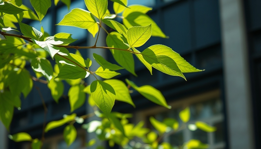Lush green leaves outside with soft dappled natural light.