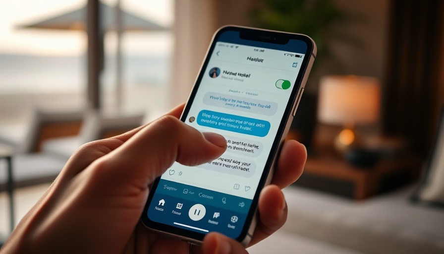 Agentic AI in Hospitality: Smartphone displaying hotel booking.