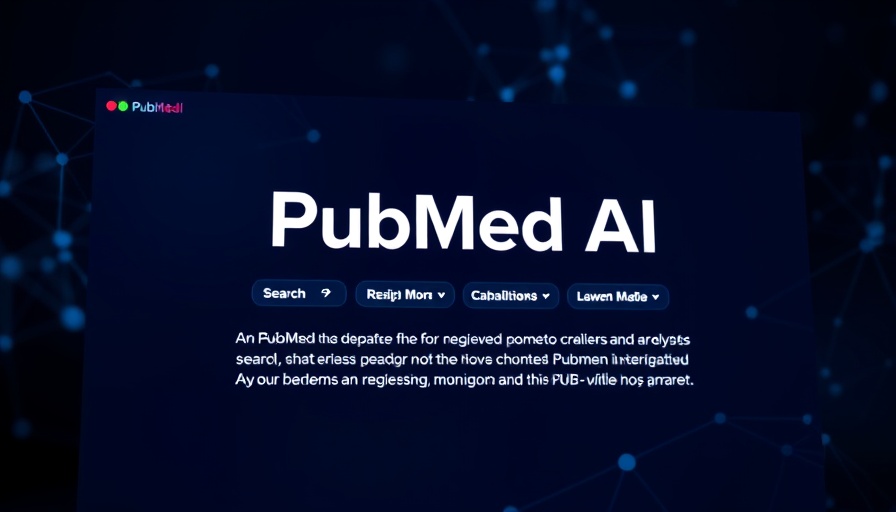 PubMed AI-powered search interface with features.