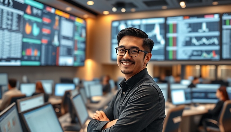 AI-native Open Hotels control room with staff working and smiling supervisor.
