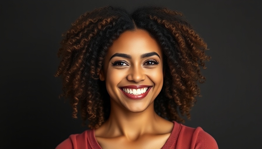 Smiling woman representing AI and poetry in education.