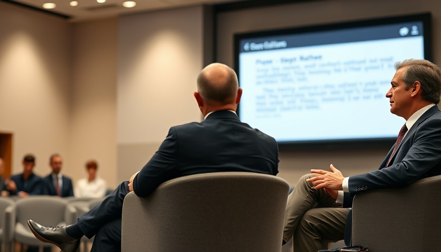 Professionals discussing Sustainable AI in Hospitality on stage.