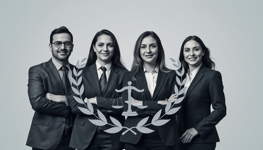 AI in Legal Billing Transformation: Business professionals with legal theme