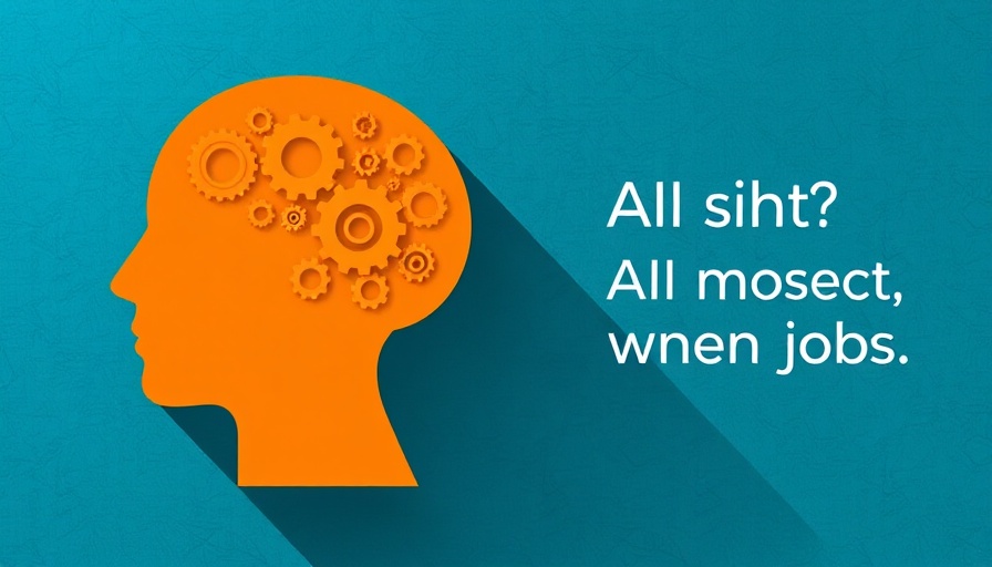 AI will impact your job illustration: silhouette with gears.