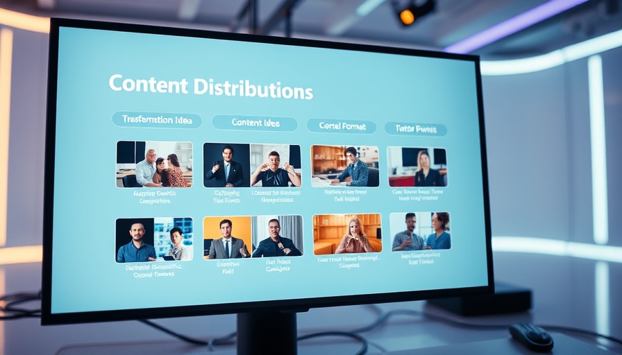 AI-driven content distribution strategies interface.