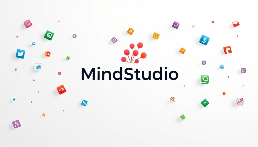 Graphic depiction of no-code AI applications with MindStudio logo