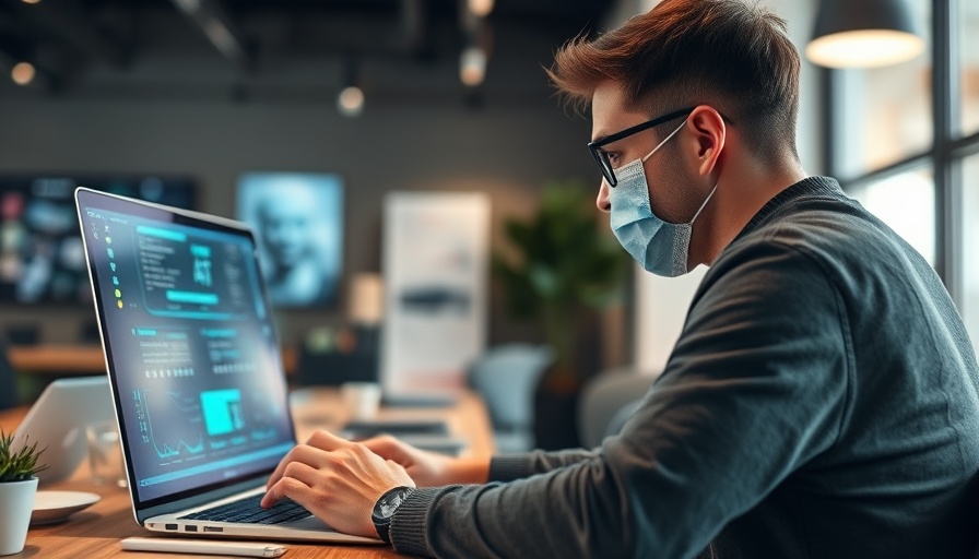 Individual using AI software for learning retention on a laptop screen.