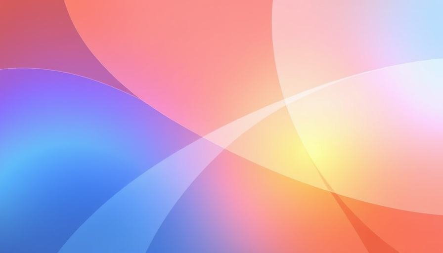 Abstract geometric gradient with intersecting luminous curves