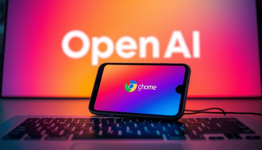 AI tools transforming lives with Google Chrome and OpenAI in vibrant display.