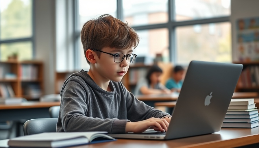 University of Washington AI education setting with a focused student.