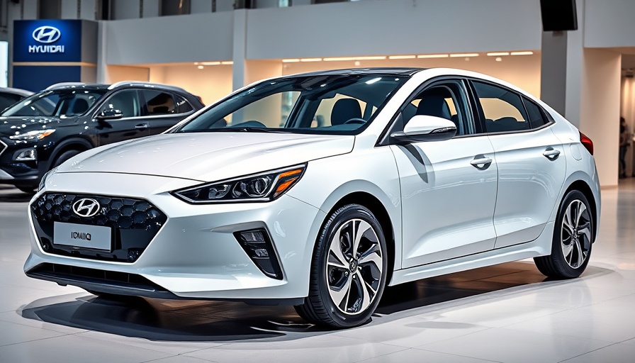 Hyundai Ioniq 6 N sleek electric car at auto show.