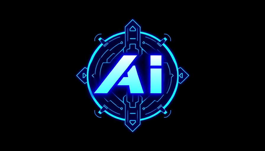 Modern AI logo design in blue and white, symbolizing technology and innovation, related to Meta Smart Glasses Acquisition.
