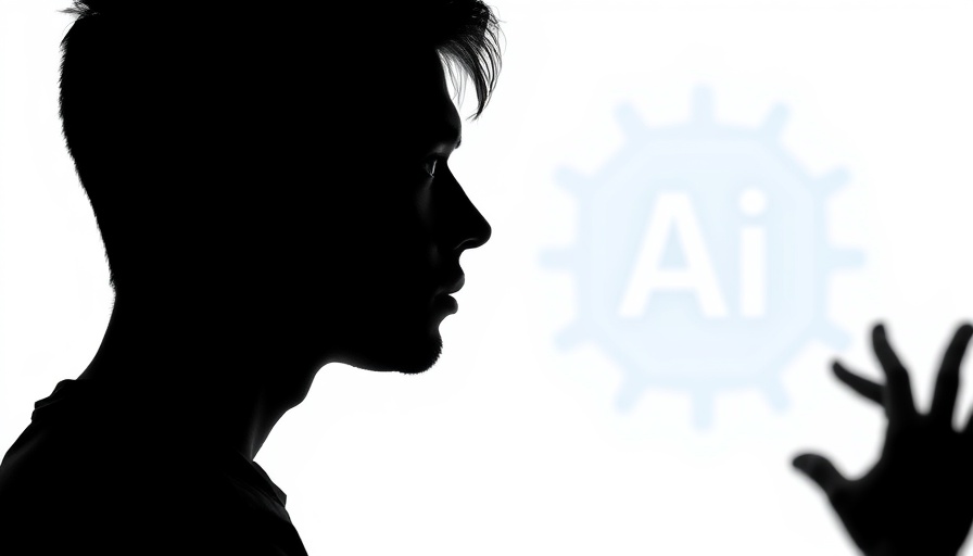 Silhouette of person near futuristic AI logo, Grok for Government AI concept.
