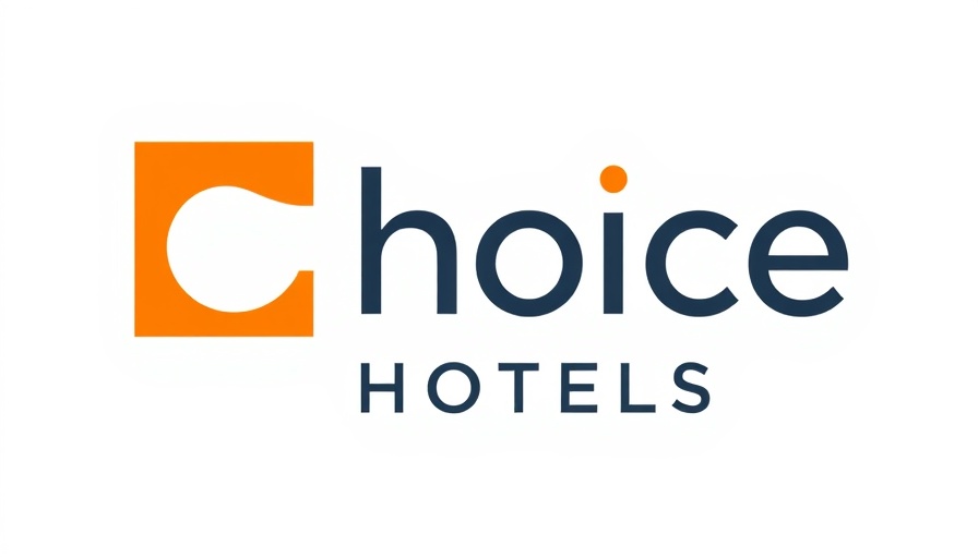 Choice Hotels logo with orange design on white.