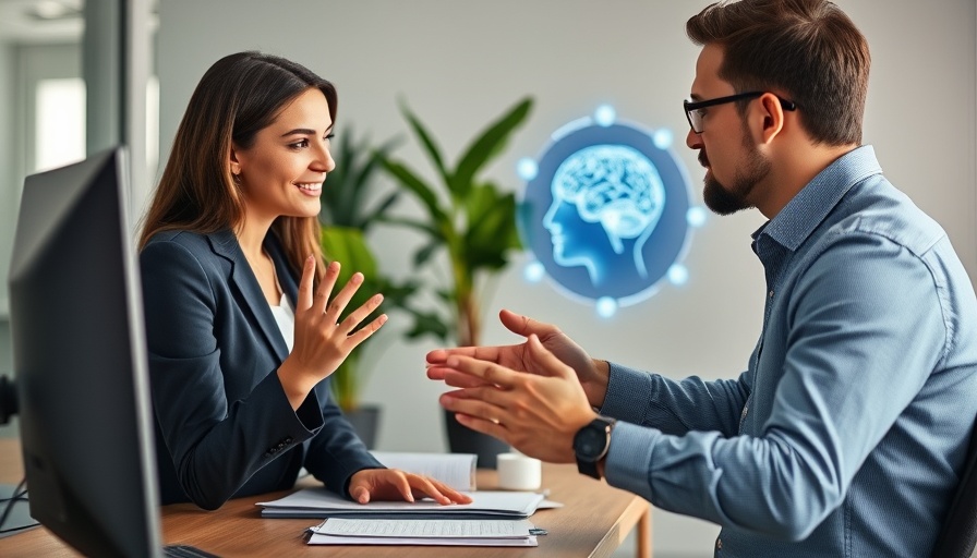 Tech professionals discussing AI interface in office, Build Your Own AI Newsletter Agent.