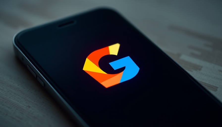 Digital icon over smartphone screen, AI newsletter generator concept.