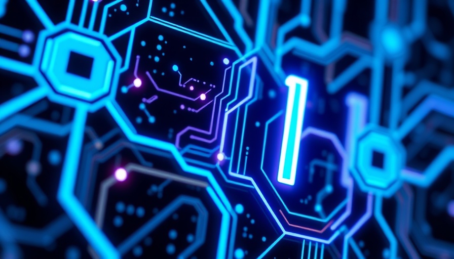 Futuristic AI circuitry symbolizing technology advancement in auditing.