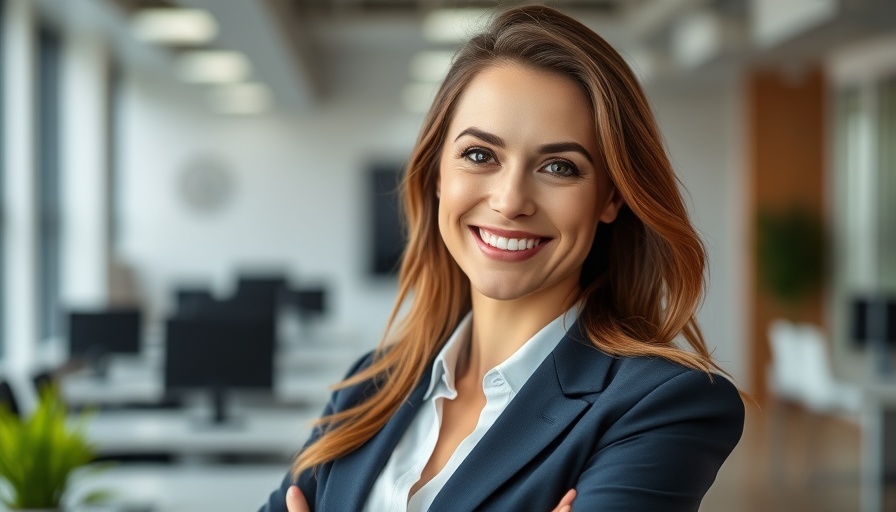 Confident professional woman in the legal sector, smiling.