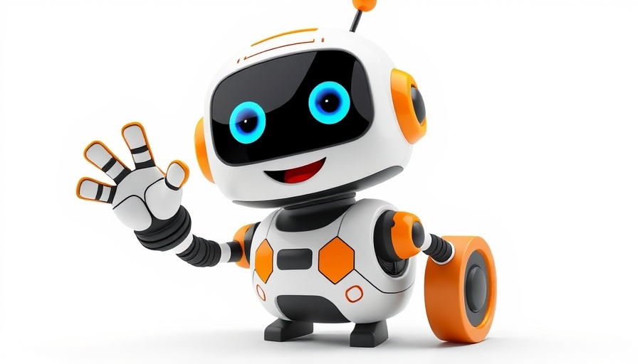 3D robot waving for high-converting UGC ads using AI tools