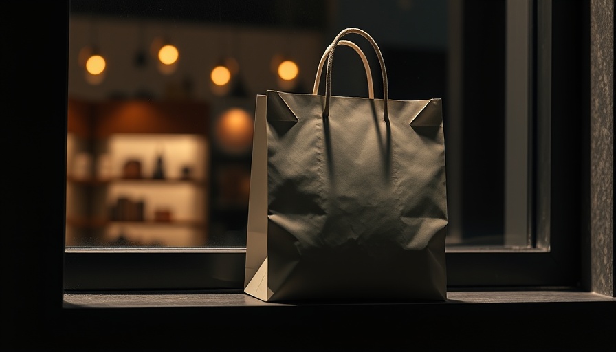 Minimalistic shopping bag symbolizing Retail Media Networks competition with Amazon.