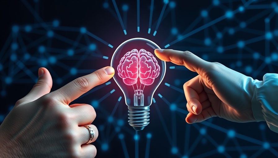 AI agents intelligence visual with hands and glowing bulb.