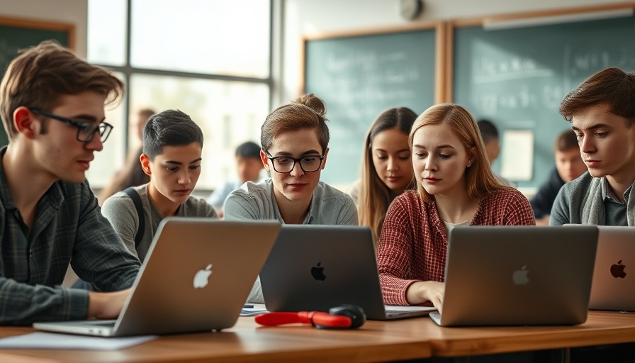 US Education Department AI Guidelines meeting in a classroom setting.