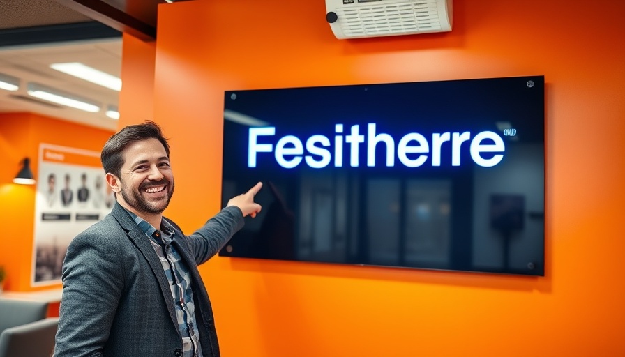 Smiling man in front of Amazon sign; related to real estate AI strategies.