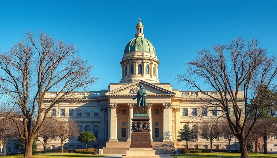 Illinois capitol building representing AI therapy prohibition legislation
