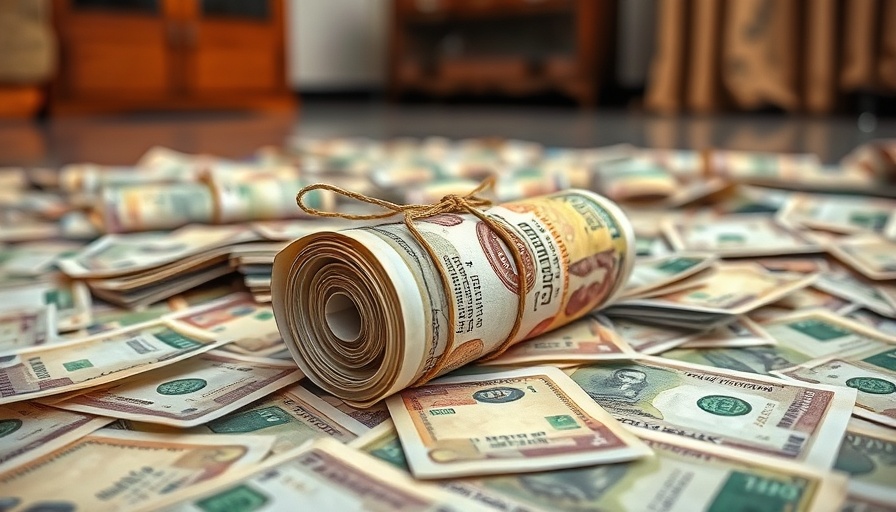 Scattered Indian currency notes representing financial transactions.