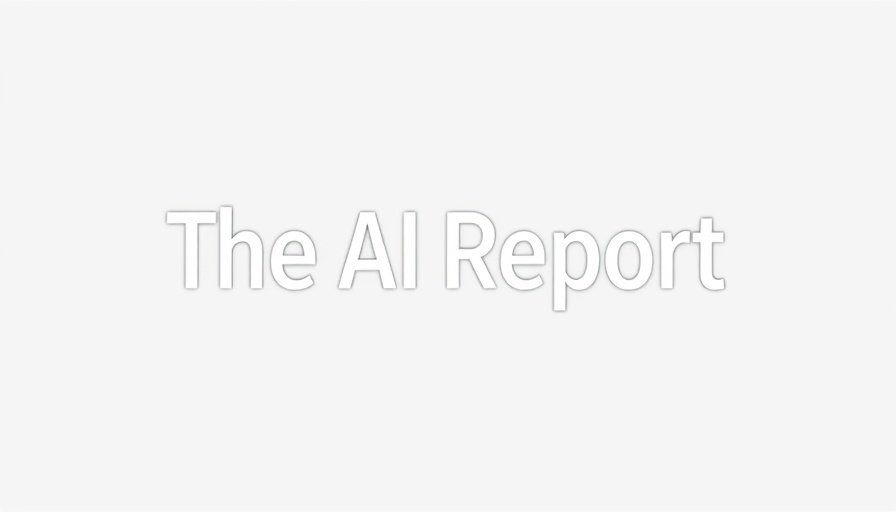 The AI Report logo, sleek modern design on black background.