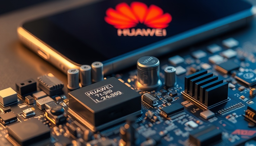 Z.ai enhances AI models for Huawei chips, circuit board close-up.