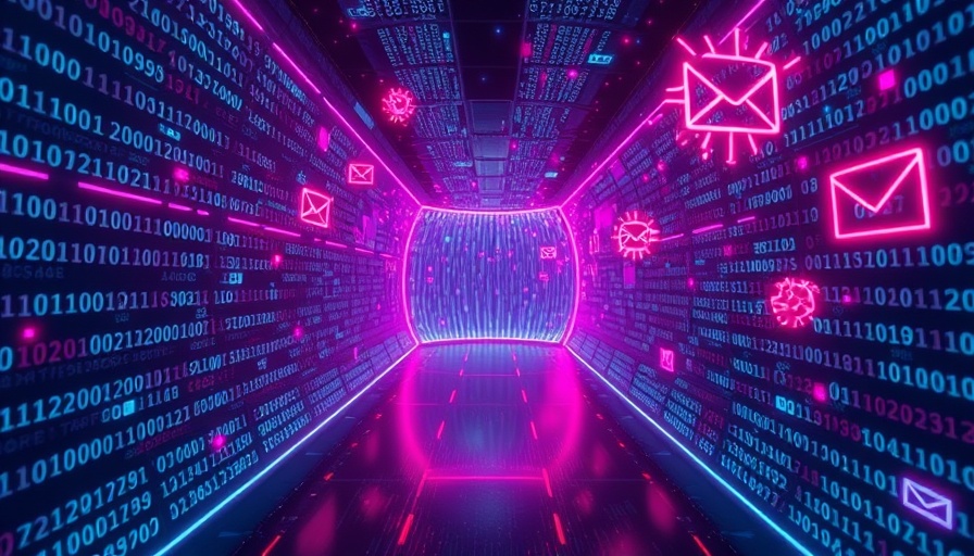 WinRAR zero-day exploit concept with binary code and viruses.