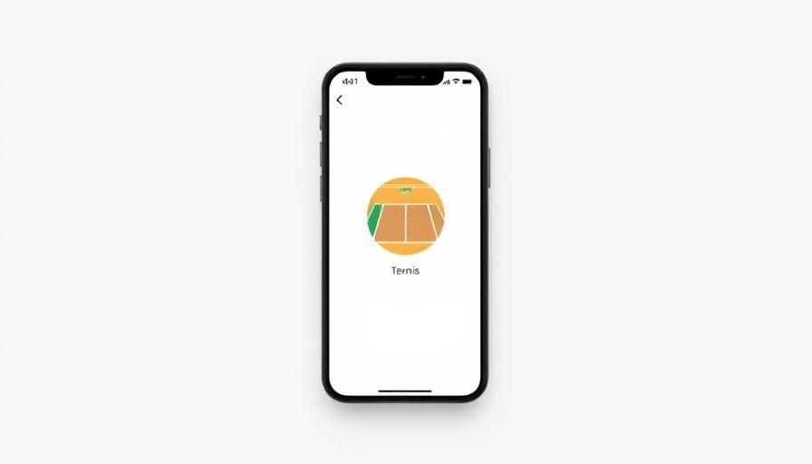 AI-powered tennis match assistant display on smartphone.