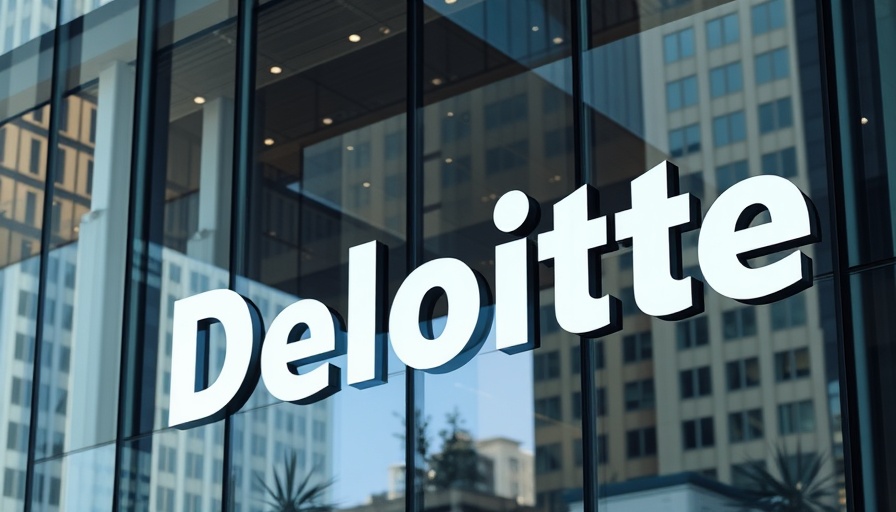 Deloitte logo on glass building amidst AI refund challenges