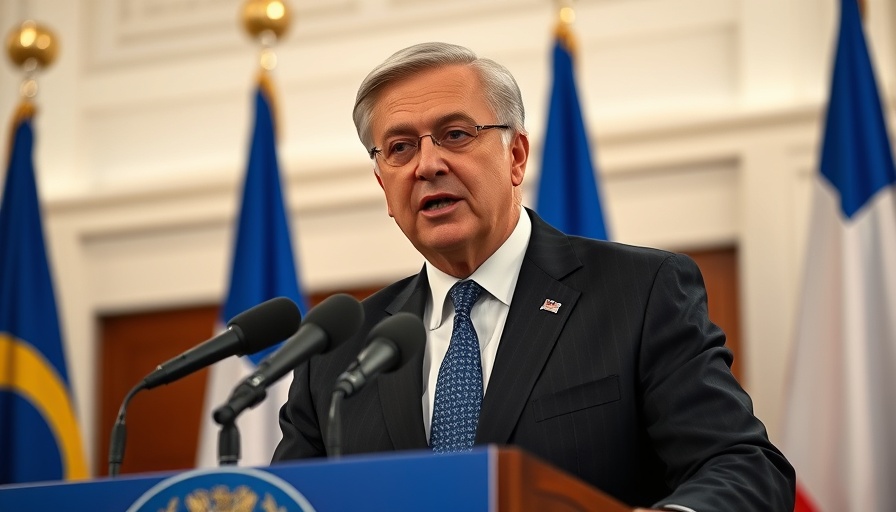 Politician addressing press on Trump Chicago safety concerns.