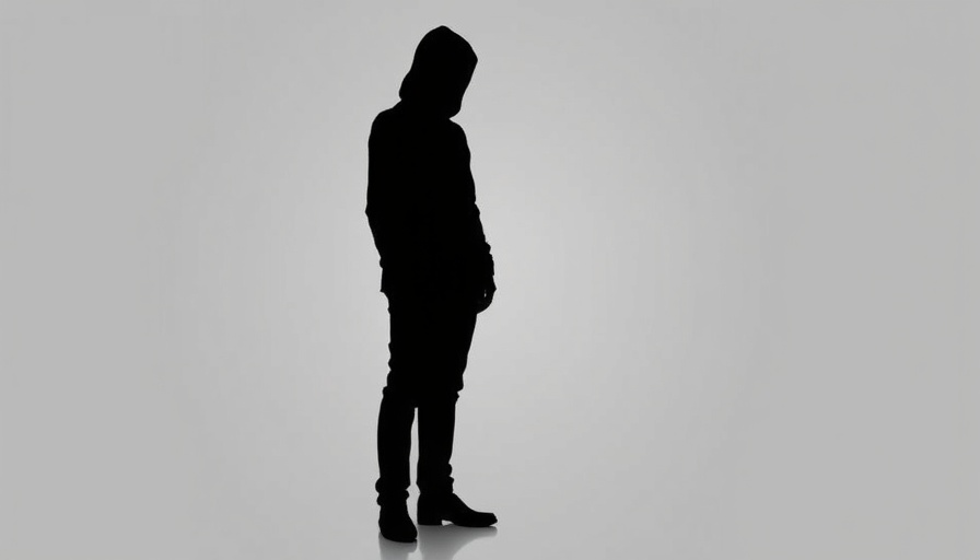 Mystery silhouette with nondescript features