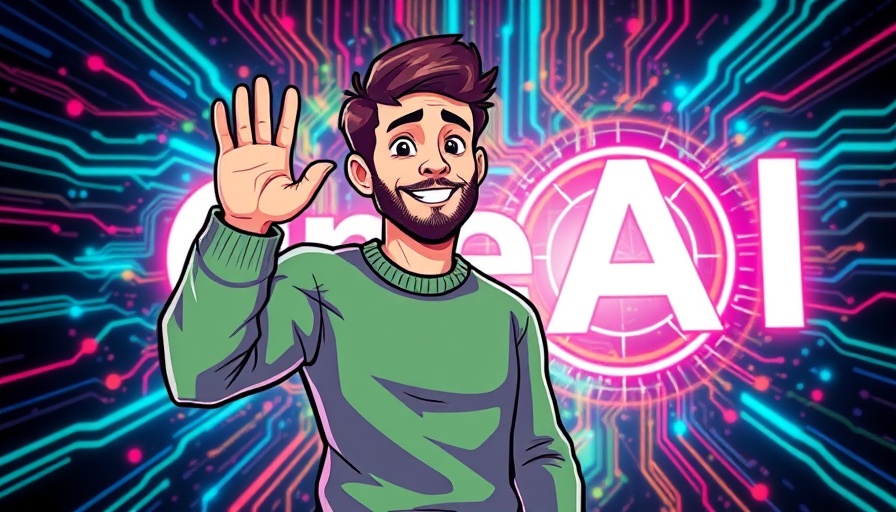 Illustration of man with OpenAI logo, highlighting big deals.